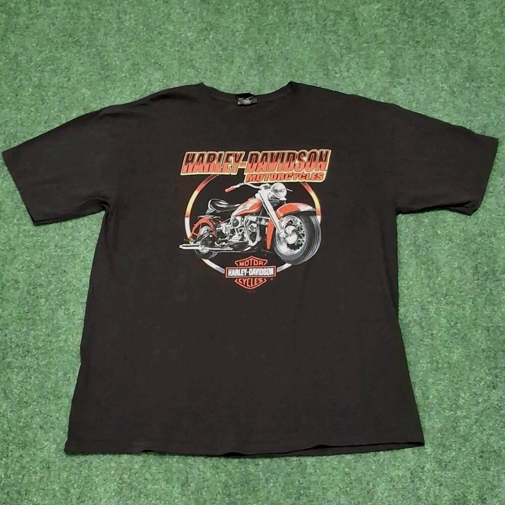 Harley-Davidson Men's STUTSMAN JAMESTOWN,ND Bike Short Sleeve T-Shirt Black XL